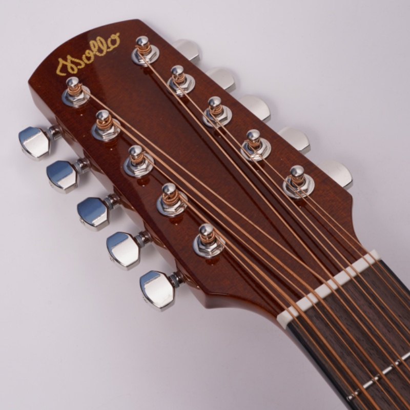 Factory Direct Travel Guitar - 10-String Acoustic Bajo Quinto Florentine Mexican Style Spruce Top Mahogany Fingerboard