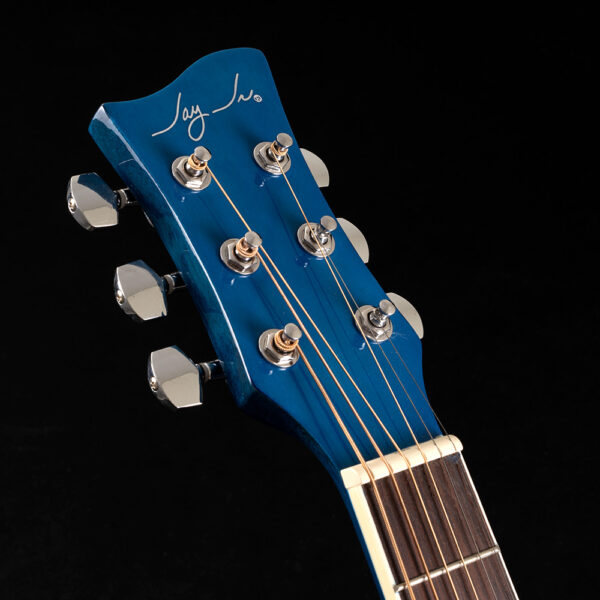 Jay Turser headstock detail and chrome die-cast tuners
