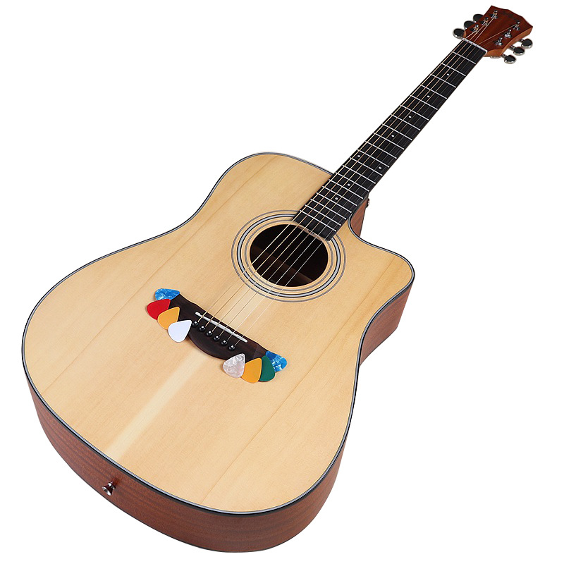 41 Inch 6 String Spruce Plywood Log Matte Acoustic Guitar for Boys and Girls Playing and Singing