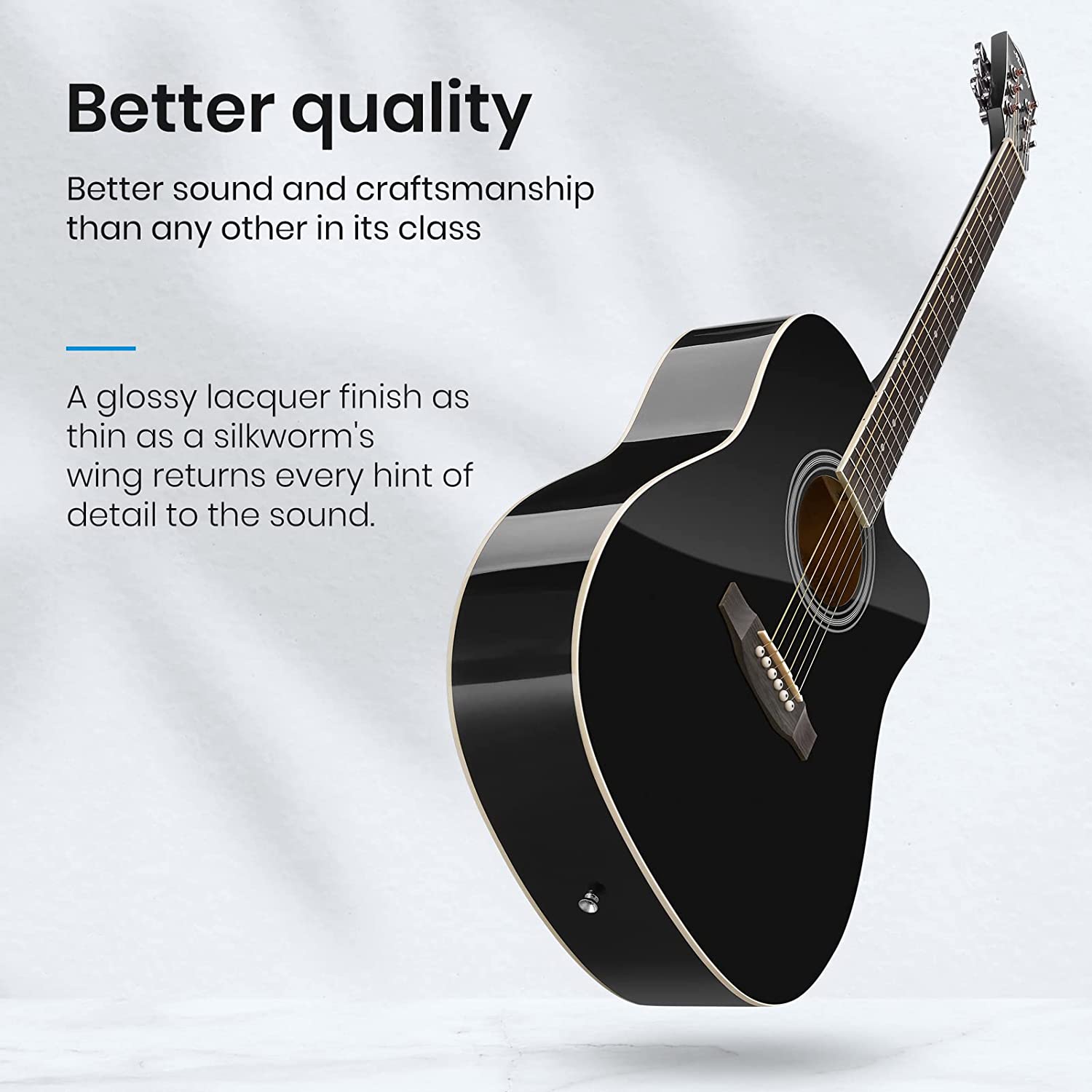 41-Inch Kids Acustic Custom Cordee Left Handed Archtop Acoustic Guitar
