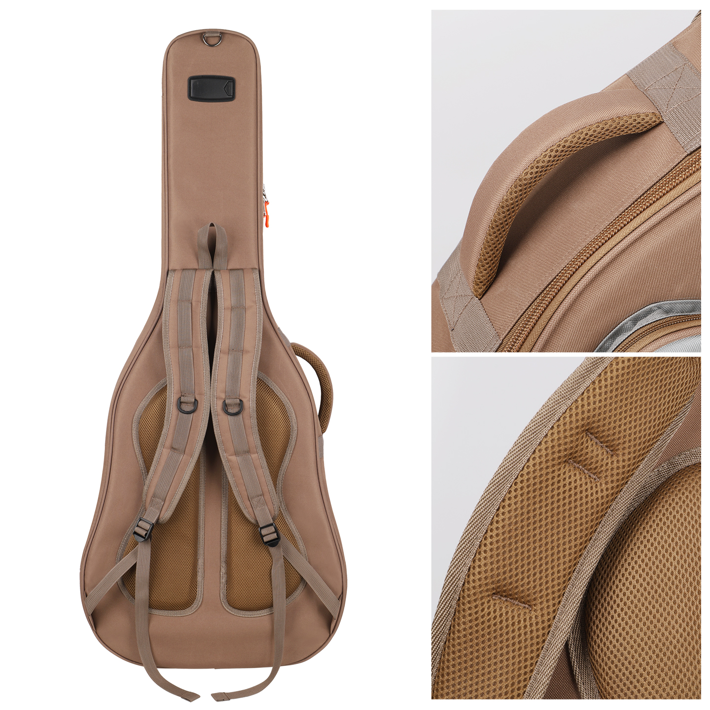 Factory Wholesale Waterproof Acoustic Guitar Bag 40/ 41 Inch Thick Foam Padded Double Shoulder Guitar Gig Bag With Big Pockets