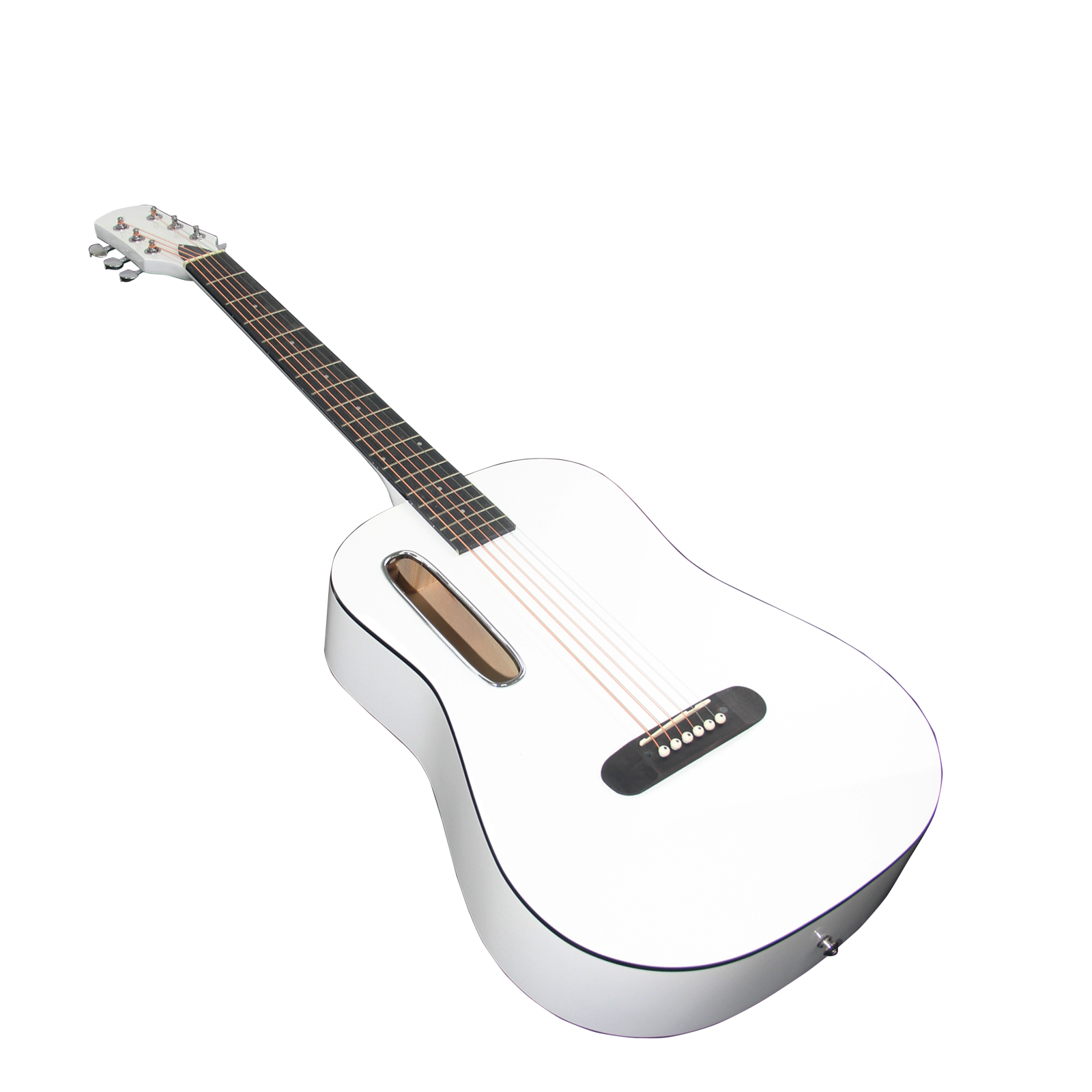 Portable Acoustic Guitar Single-Sided Folk Guitar Design for Beginners and Travel