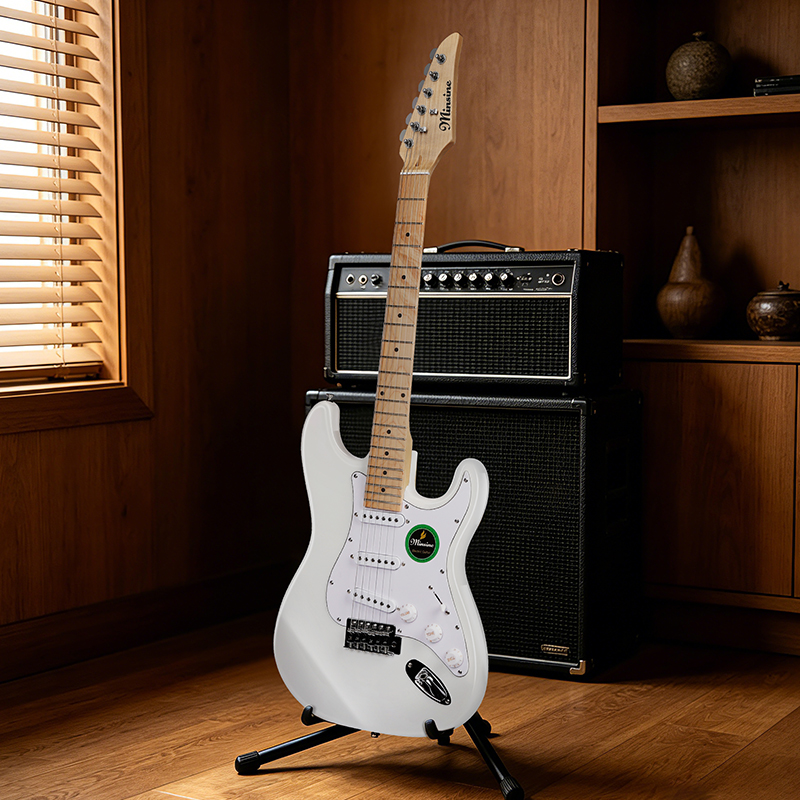 Popular Entry Level 22 Frets SSS Pickup Electric Guitar Pack for Beginner Players
