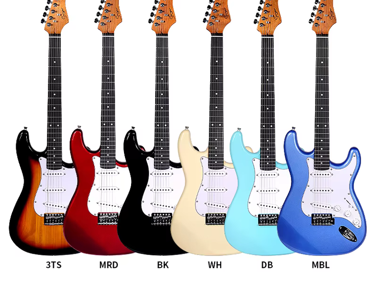 SMIGER L-G1M Brand Made in China E-shop Wholesale Price Custom Beginner St Electric Guitar Kit Pack with Guitar Amplifier