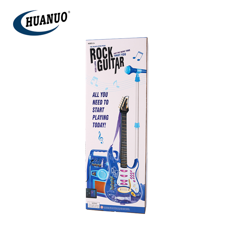 Kids Electric Musical Guitar Toy With Speakers and Microphone Combination