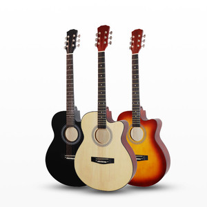40 Inch Folk Acoustic Guitar Wholesale Matte Solid Basswood