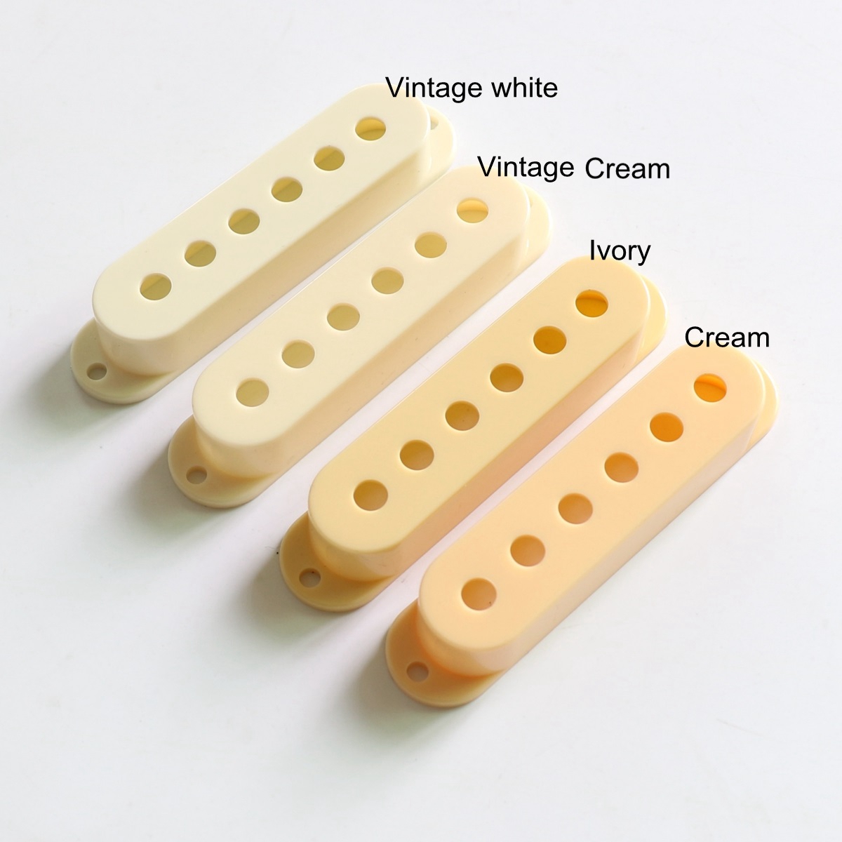 Donlis PC01 Wholesale 18mm Wide Single Coil ST Guitar Pickup Covers for Replacement Plastic Parts with 48/50/52mm String Spacing