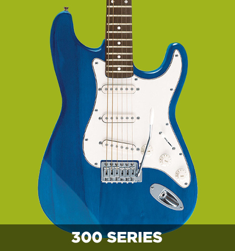 Jay Turser 300 Series double cutaway solid body entry-level electric guitar