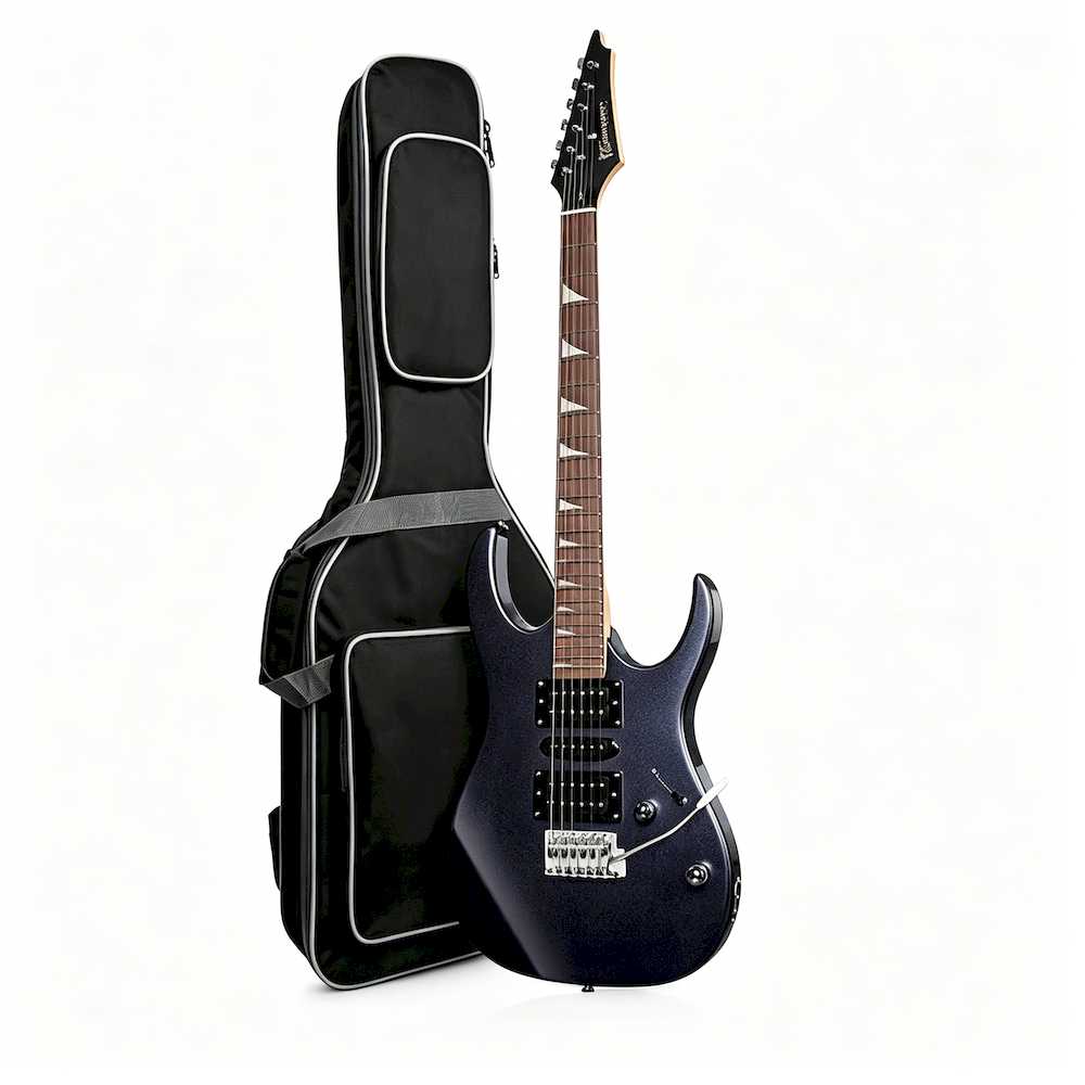 39 Inch Basswood Electric Guitar Complete Kit 6 Strings With Gig Bag Cable Picks Wrench Student Practice Musical Instrument Set