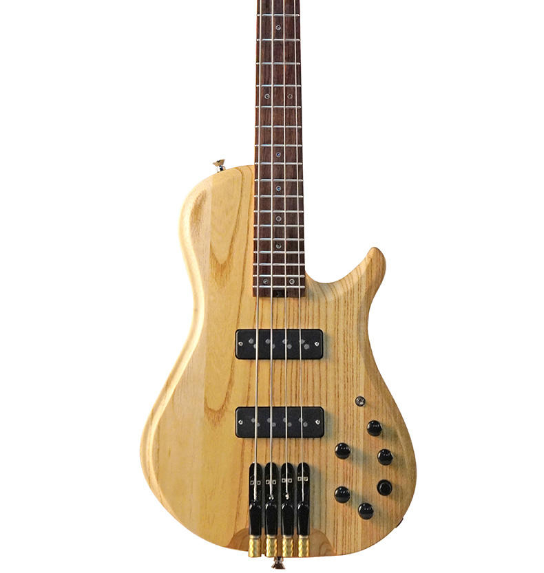 4 5 6 String Electric Bass Guitar Laurel Wood Rosewood Fingerboard Natural Finish Custom Pickups OEM Factory Supply