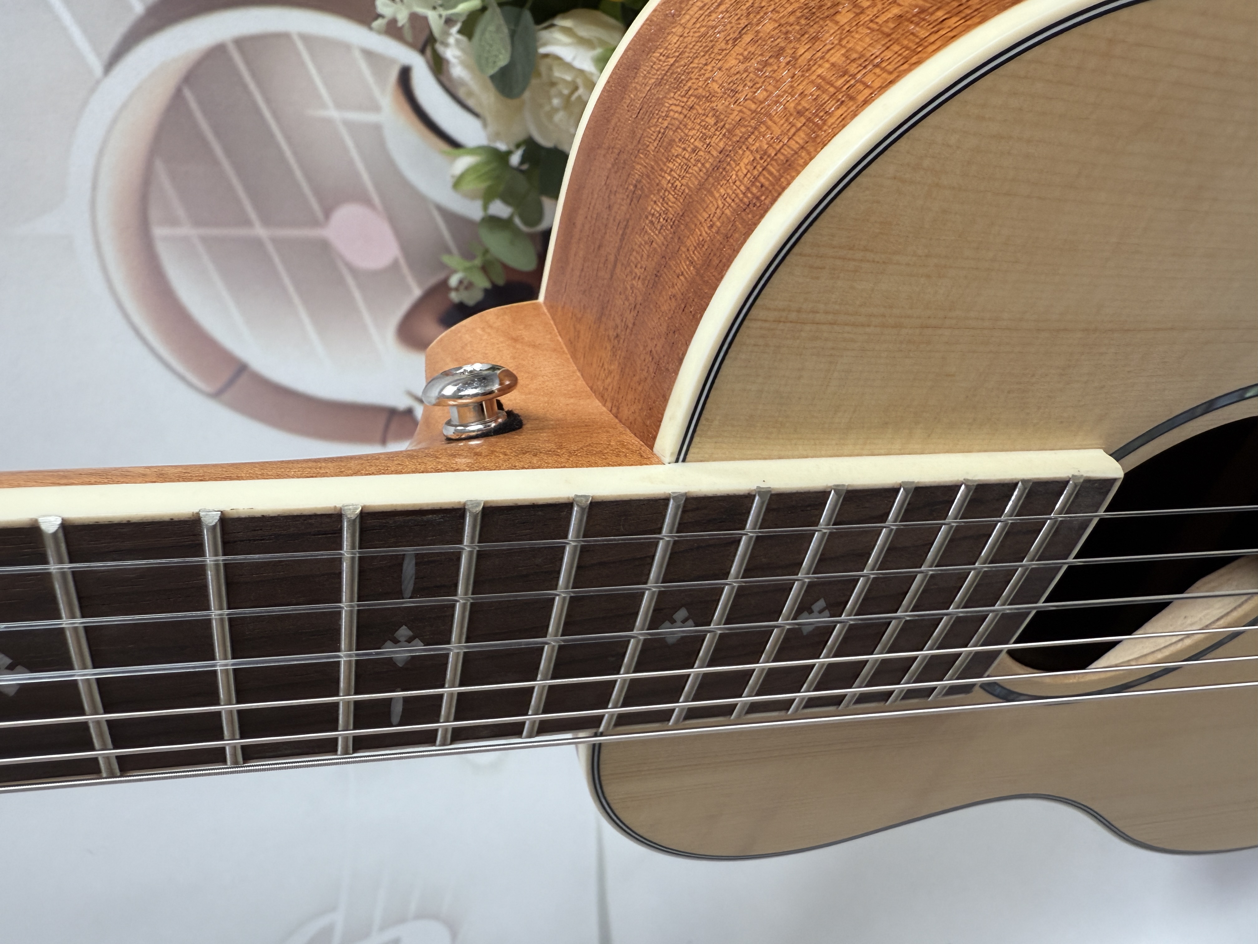 Bullfighter Kids D-30S Professional Top Solid Engelmann Spruce Acoustic Guitar 30 Inch Rosewood Fingerboard Manhogany Neck