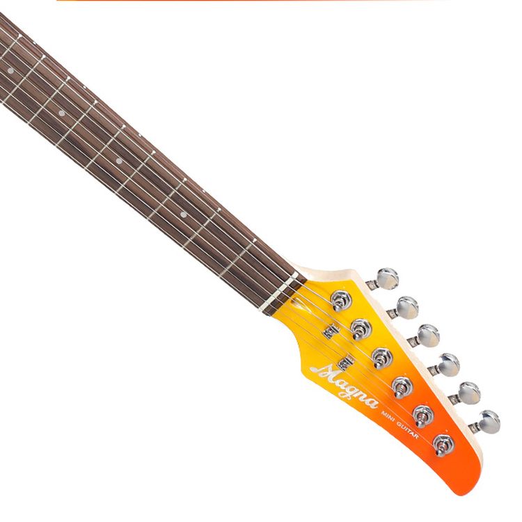 Cheap Beginners Custom Electric Guitar Kid Kit 6 Strings Laurel Wood Mini Children Magna M-3 FBL
