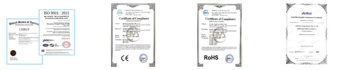 Factory Certificates ISO CE RoHS
