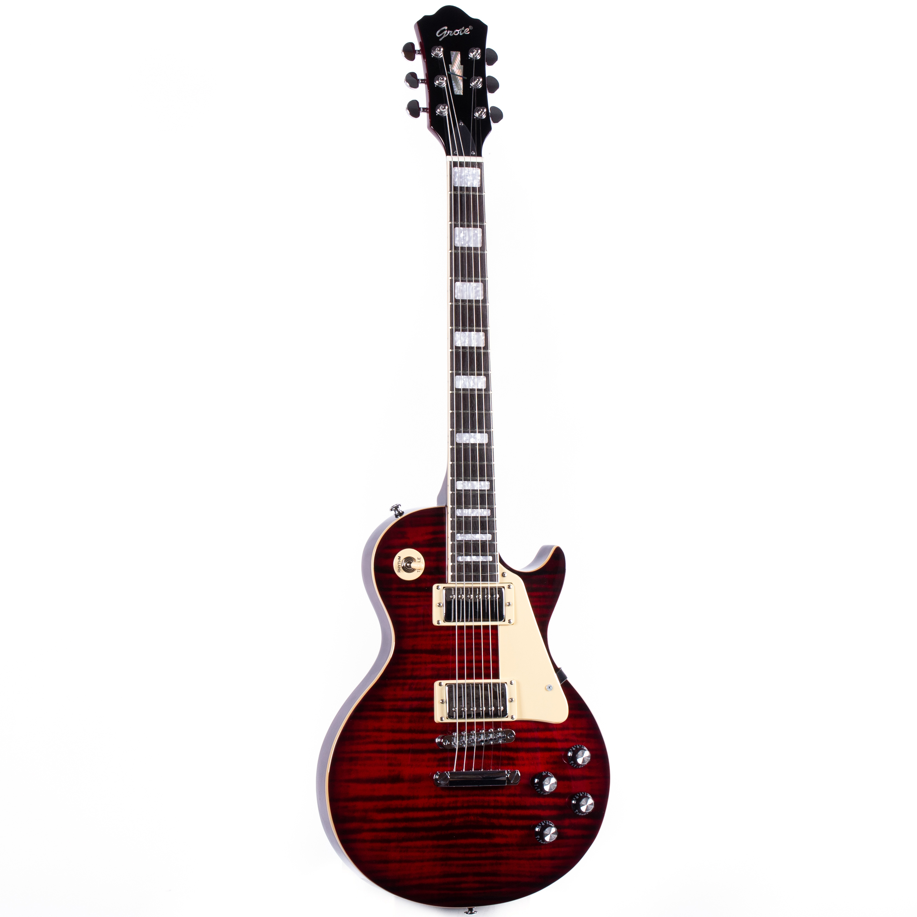 Mahogany LP Electric Guitar Set Rosewood Fretboard H-H Pickup 6 Strings Varnished Finish-OEM Service Guitar