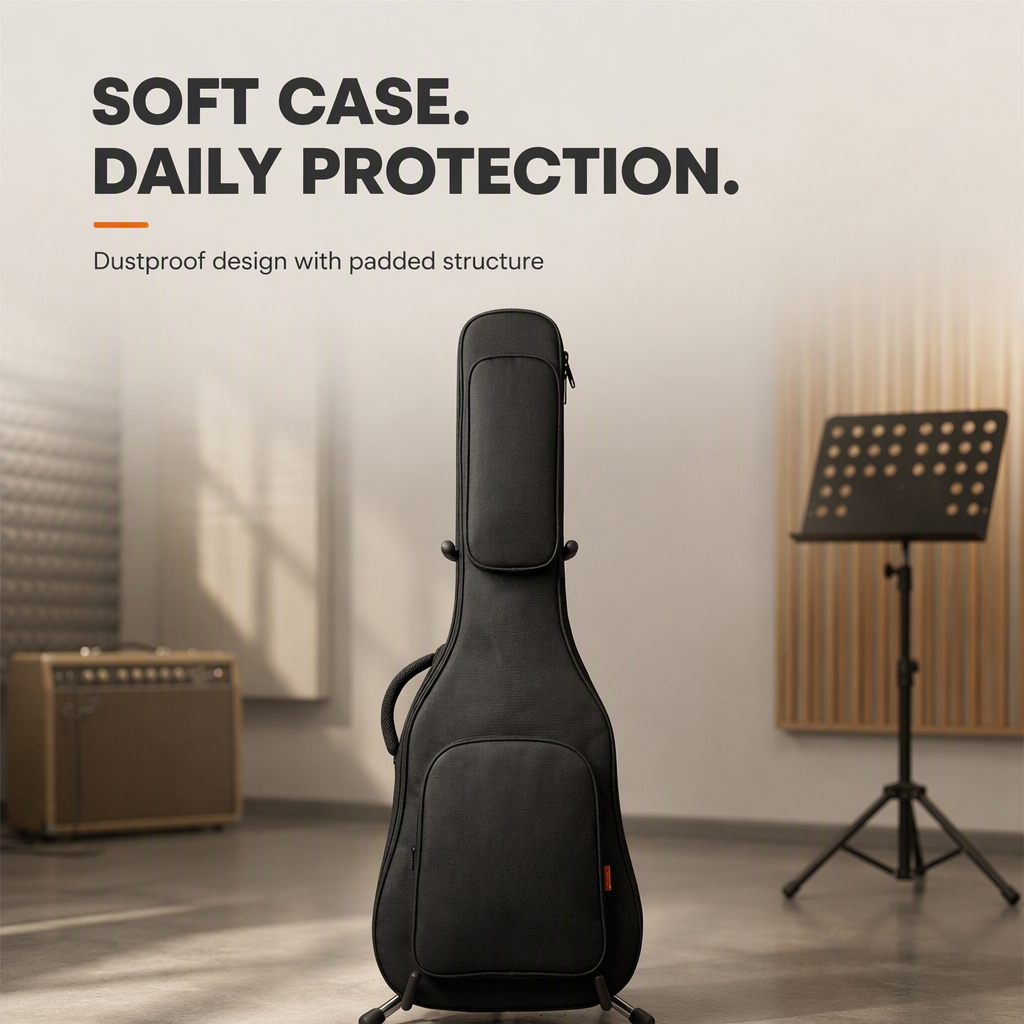 Factory Wholesale Custom Logo No MOQ 40 Inch 41 Inch Acoustic Guitar Bag Waterproof Guitar Case Soft Light Weight Guitar Gig Bag