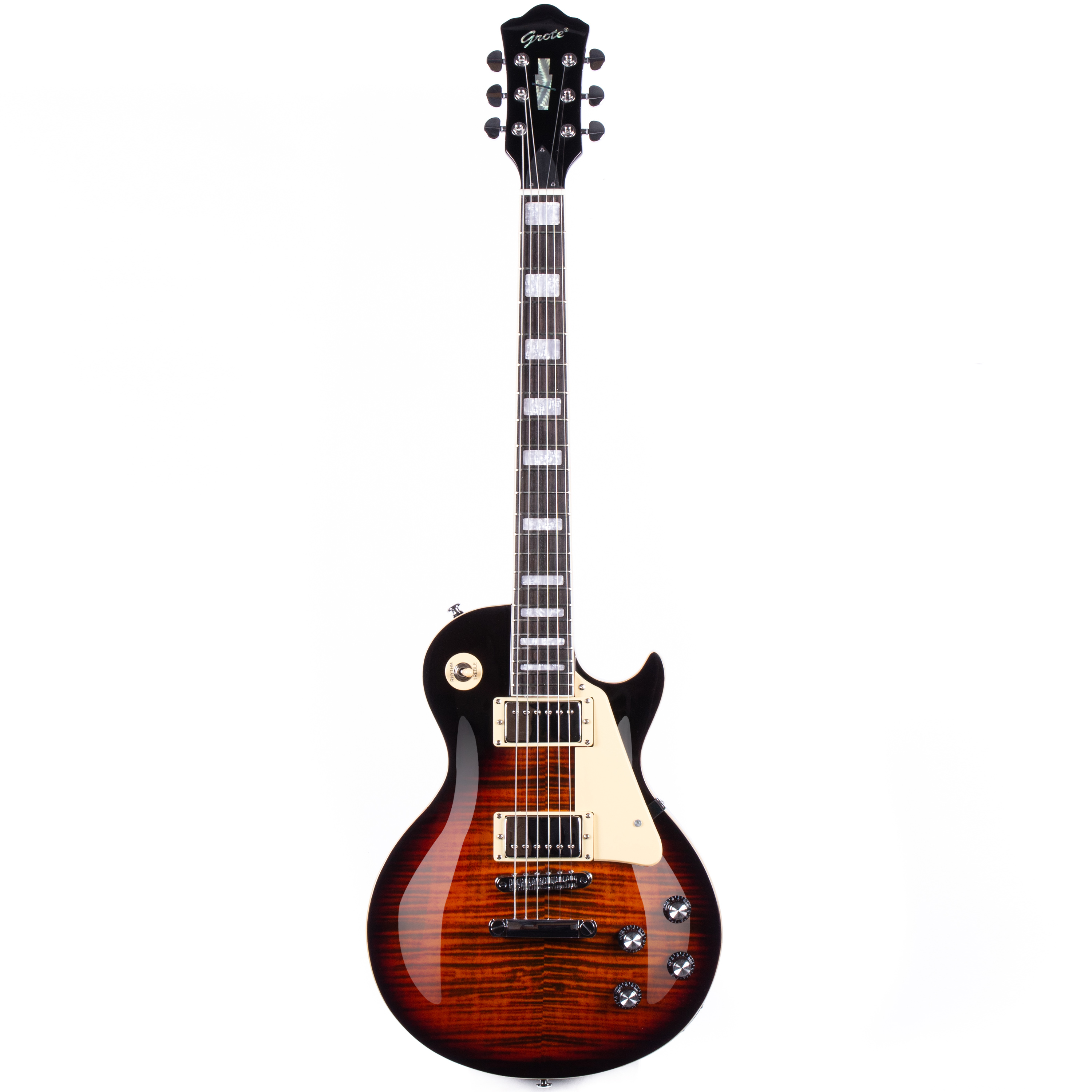 Mahogany LP Electric Guitar Set Rosewood Fretboard H-H Pickup 6 Strings Varnished Finish-OEM Service Guitar