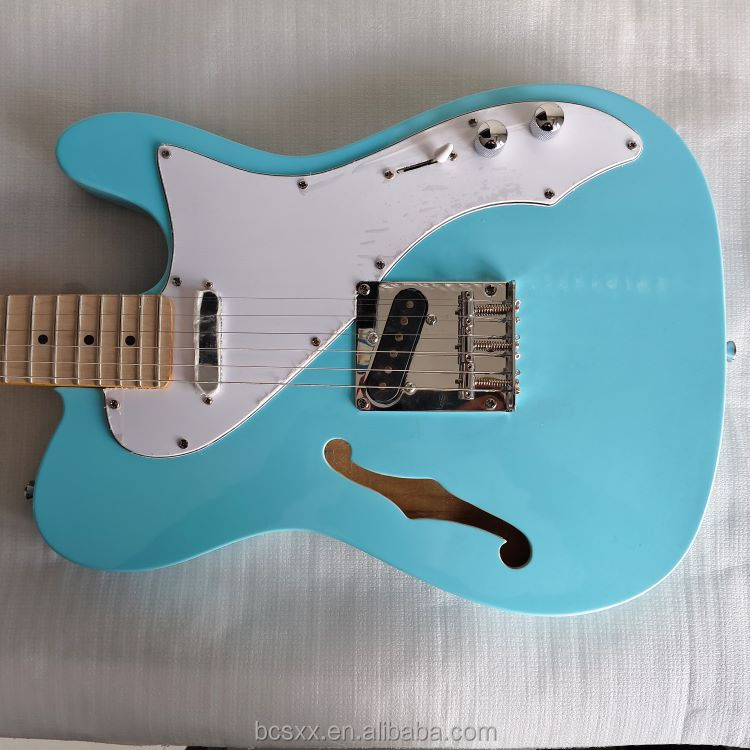 Wholesale Semi Hollow Electric Guitar Kit Set with Amplifier and Guitar Accessories Full Set for Beginner Accept OEM ODM