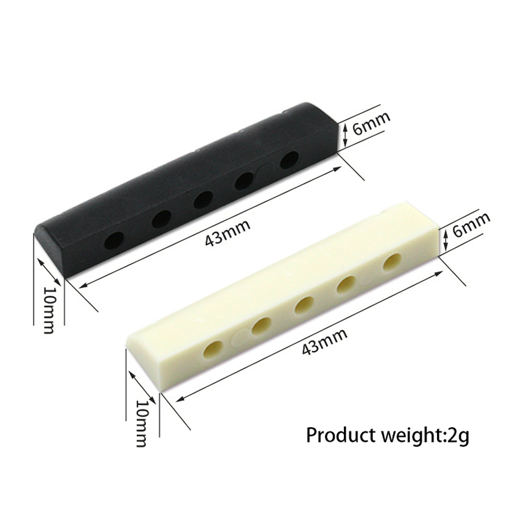 Wholesale Hand Made Natural Guitar Bone Nut Saddle Natural Bone Source Musical Instrument Parts Advanced Manufacturer