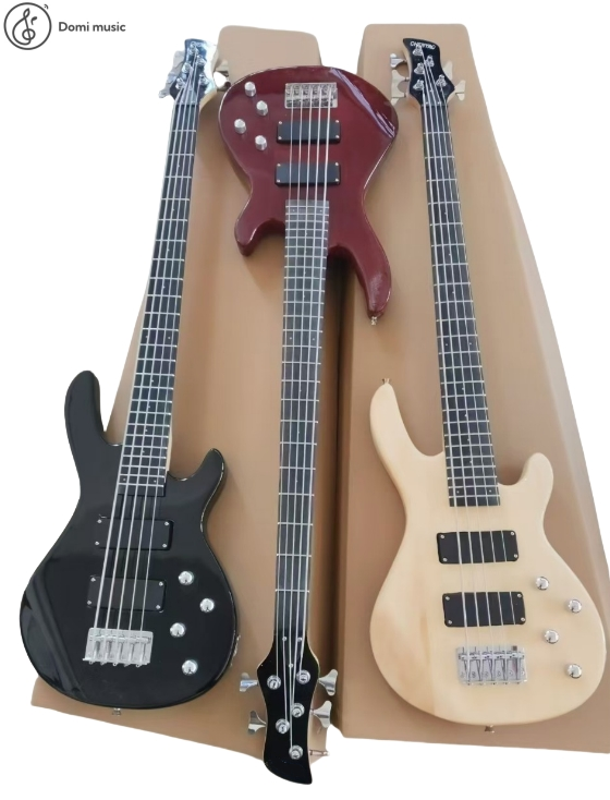 Wholesale Five-String Electric Bass Guitar with Multicolor Selection Rosewood Body