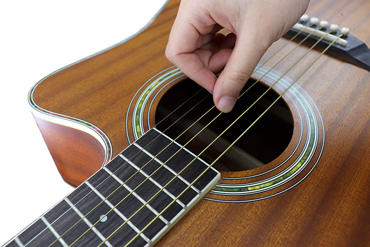 Paisen High Quality 38 Inch Solid Sapele Acoustic Guitar 6 Strings Folk Guitar for Kids