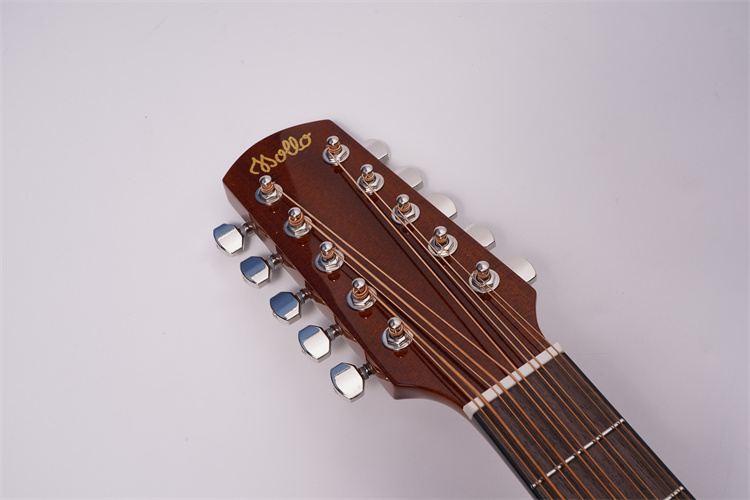 Factory Direct Sale 10-String Acoustic Guitar Bajo Quinto Florentine Mexican Style Spruce Top Mahogany Rosewood Fingerboard