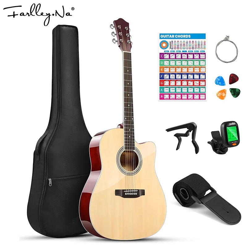 41-Inch Kids Acustic Custom Cordee Left Handed Archtop Acoustic Guitar