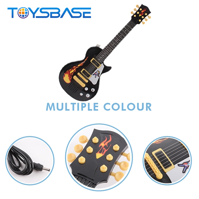 High Quality With Microphone Plastic Toy Kids Electric Guitar