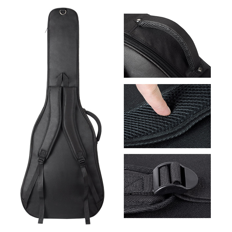 Factory Wholesale Custom Logo No MOQ 40 Inch 41 Inch Acoustic Guitar Bag Waterproof Guitar Case Soft Light Weight Guitar Gig Bag