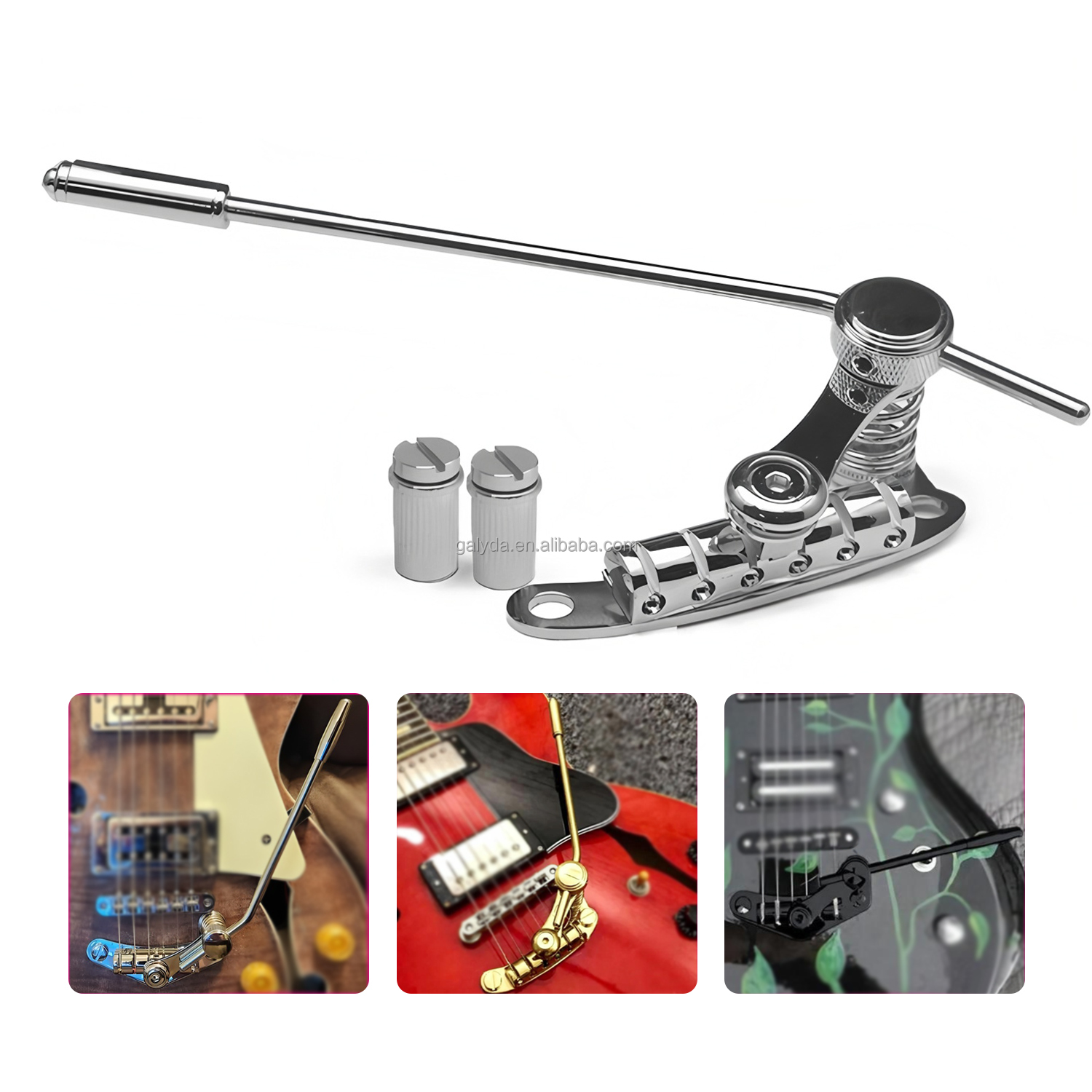 Wholesale Zinc Alloy Polished LP SG Tremor Tremolo Bridge Guitar Tailpiece for Jazz Guitar Replacement Parts