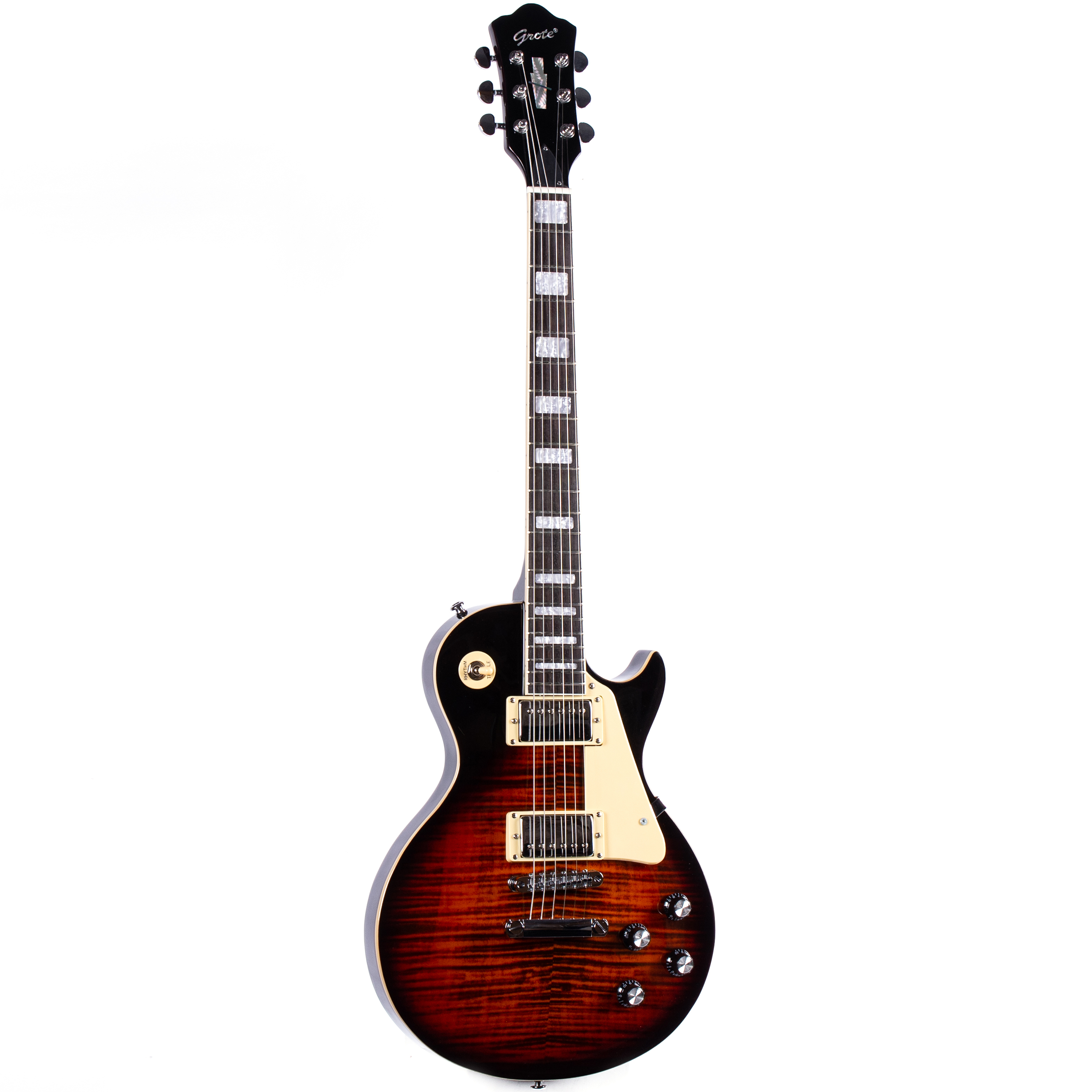 Mahogany LP Electric Guitar Set Rosewood Fretboard H-H Pickup 6 Strings Varnished Finish-OEM Service Guitar