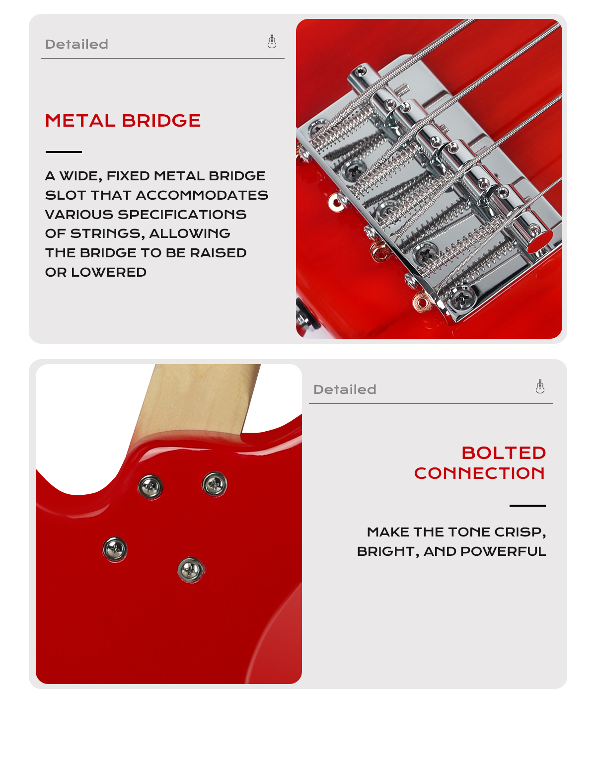 OEM/ODM Cheap 4-String Electric Bass Guitar 3 Single Coil Pickups Maple Neck Rosewood Fingerboard Basswood Body Model IB Minsine