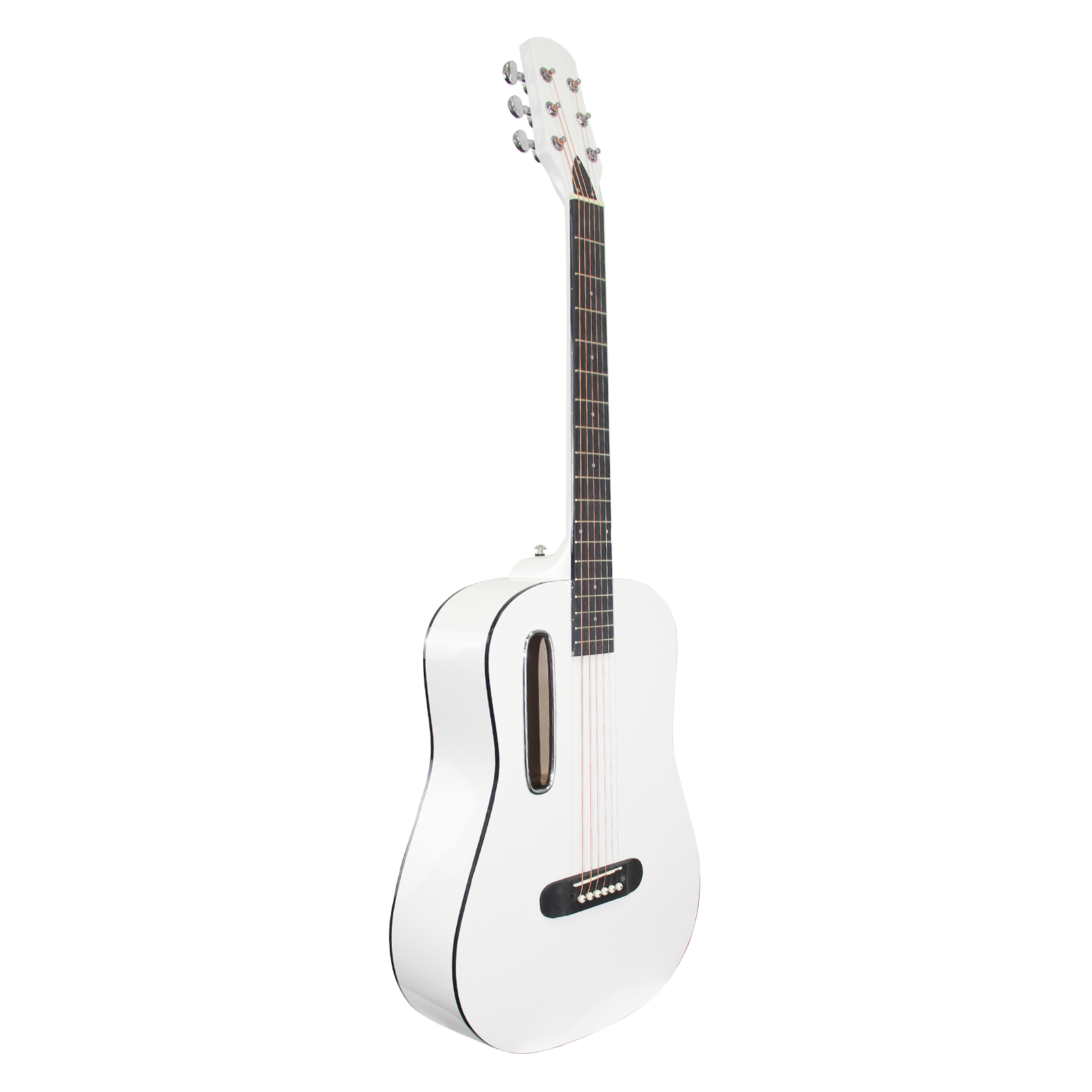 Portable Acoustic Guitar Single-Sided Folk Guitar Design for Beginners and Travel