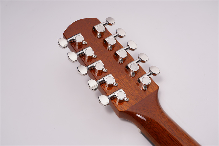 Factory Direct Sale 10-String Acoustic Guitar Bajo Quinto Florentine Mexican Style Spruce Top Mahogany Rosewood Fingerboard
