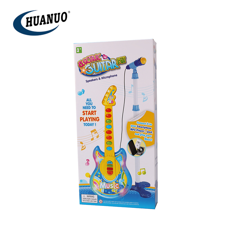Kids Electric Musical Guitar Toy With Speakers and Microphone Combination