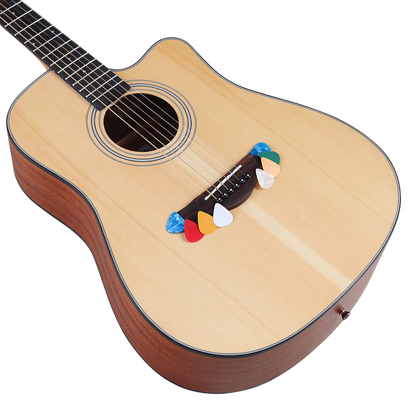 41 Inch 6 String Spruce Plywood Log Matte Acoustic Guitar for Boys and Girls Playing and Singing