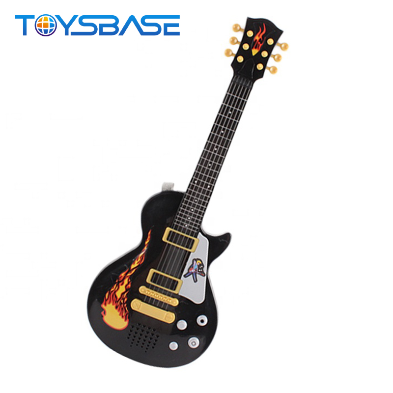 High Quality With Microphone Plastic Toy Kids Electric Guitar