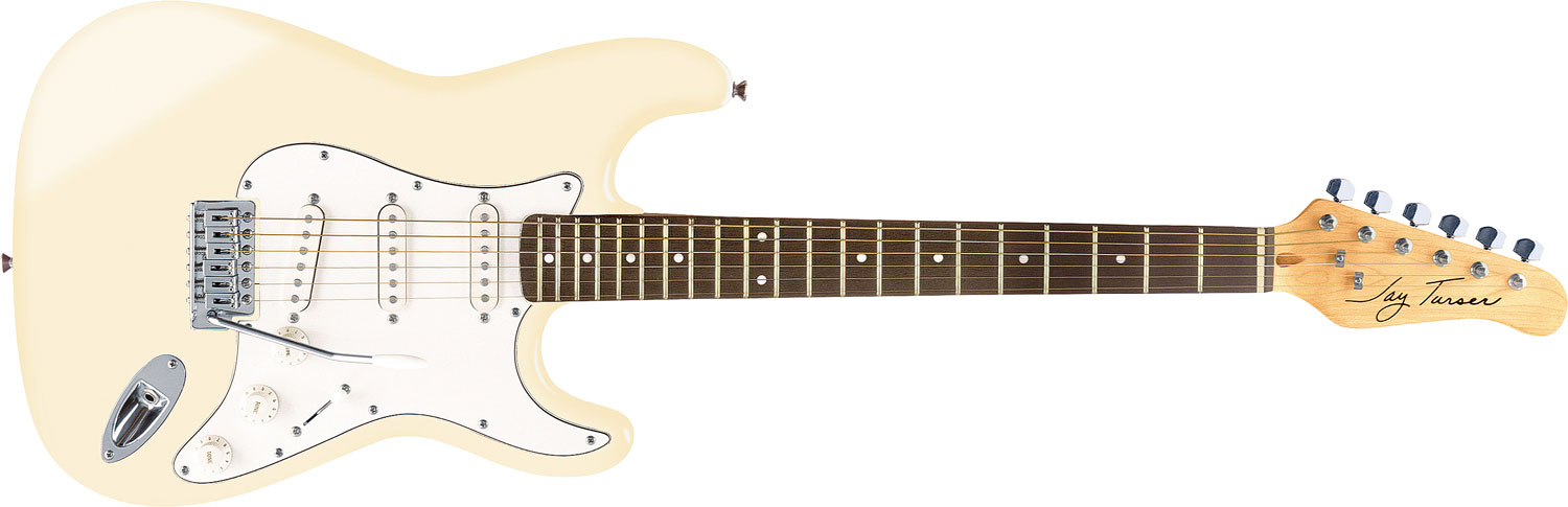 Jay Turser JT-300 electric guitar in ivory finish