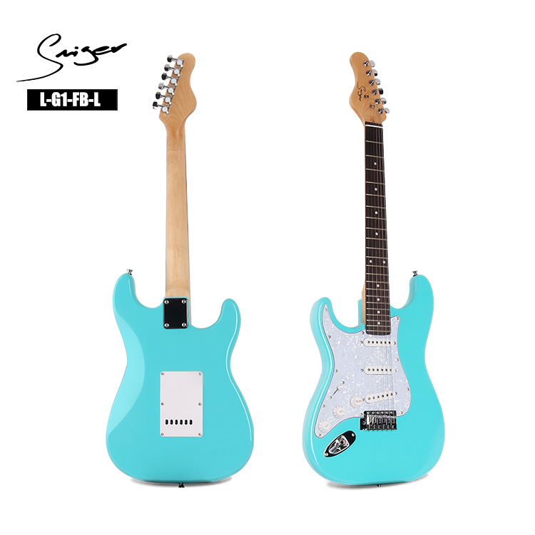 Smiger Custom Brand Wholesale Left ST Guitar Price 22 Frets Upgrade Left Handed Electric Guitar 6 Strings