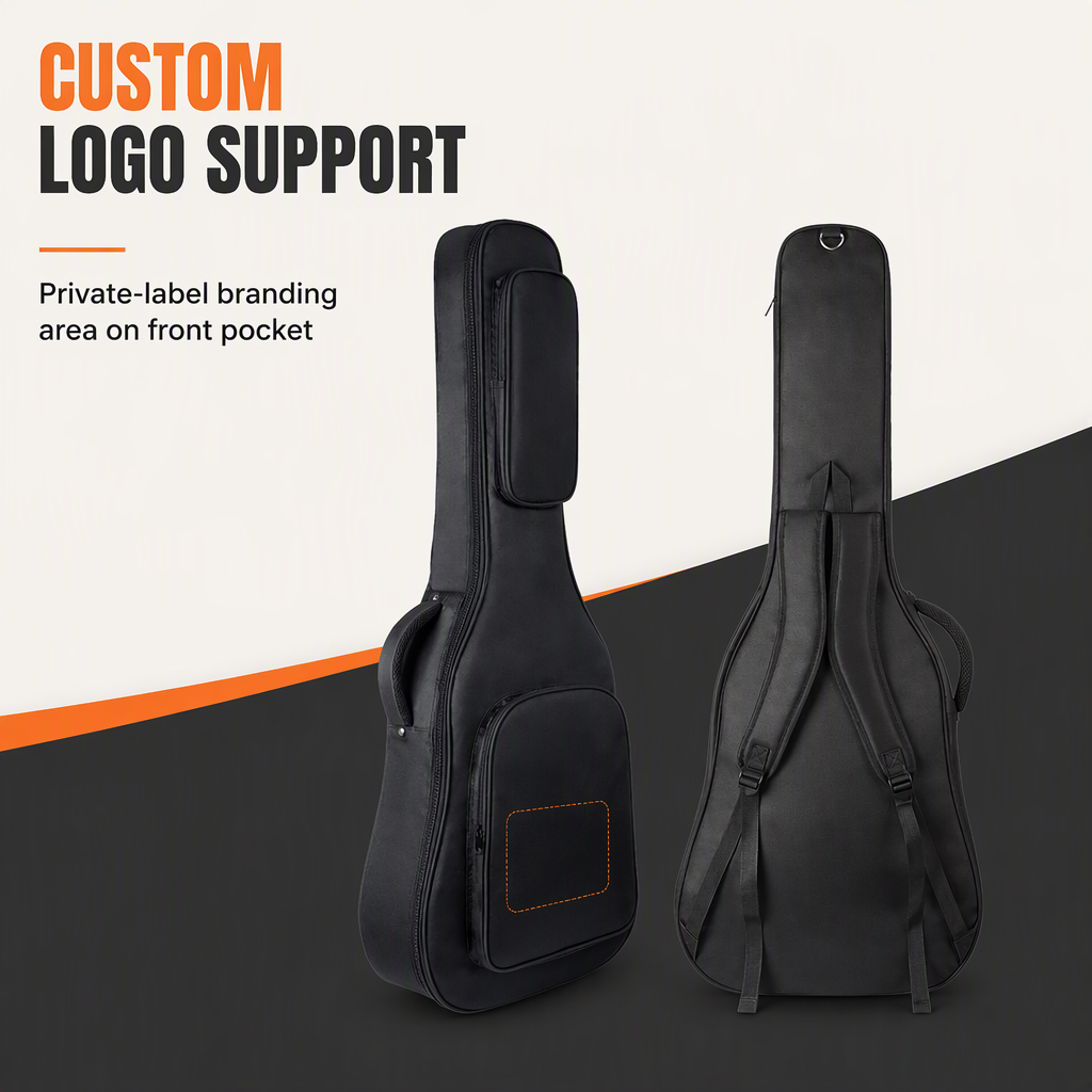 Factory Wholesale Custom Logo No MOQ 40 Inch 41 Inch Acoustic Guitar Bag Waterproof Guitar Case Soft Light Weight Guitar Gig Bag