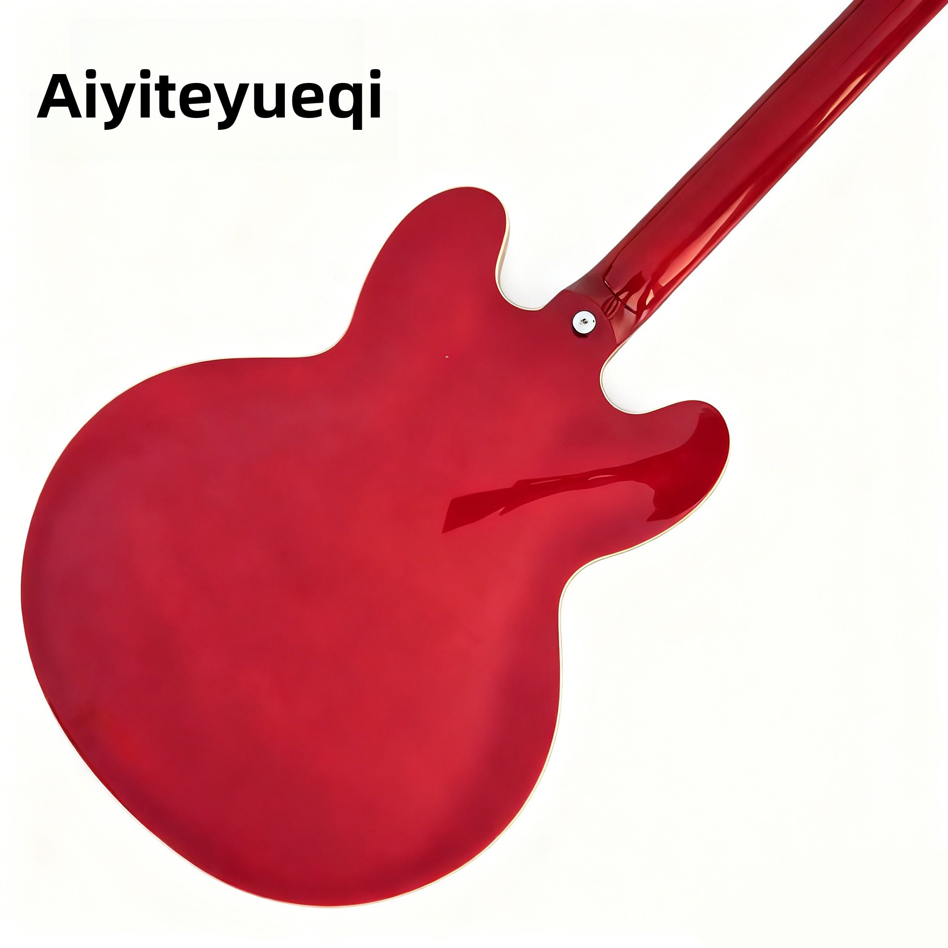 Factory Direct Sale Twelve-String Jazz Electric Guitar with Maple Back F-Hole Semi-Hollow Body