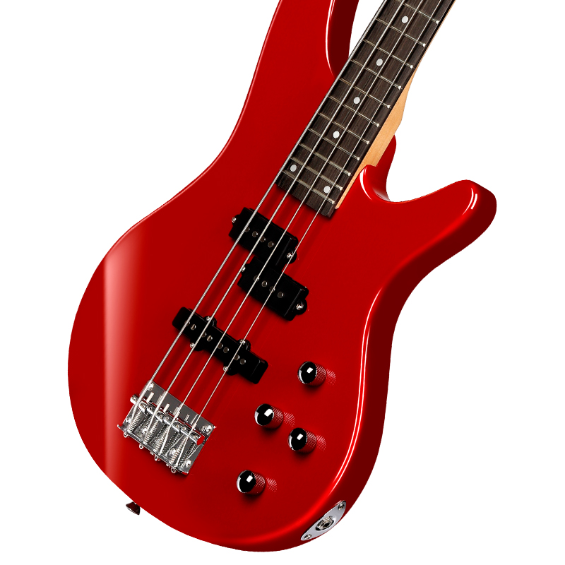 OEM/ODM Cheap 4-String Electric Bass Guitar 3 Single Coil Pickups Maple Neck Rosewood Fingerboard Basswood Body Model IB Minsine