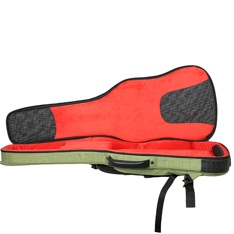 Durable Nylon Electric Guitar Gig Bag with Backside Pocket for Storage