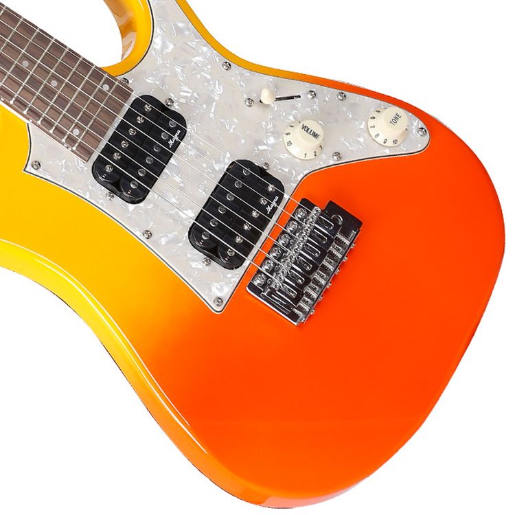Cheap Beginners Custom Electric Guitar Kid Kit 6 Strings Laurel Wood Mini Children Magna M-3 FBL