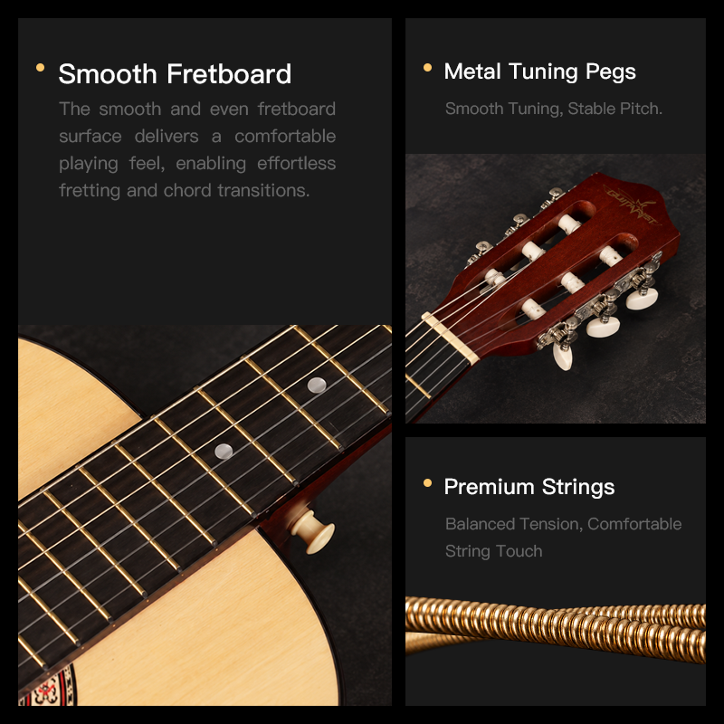 Hot Selling Wholesale Custom OEM Factory Direct High Quality Travel 30 34 36 Inch Classical Guitar for Children