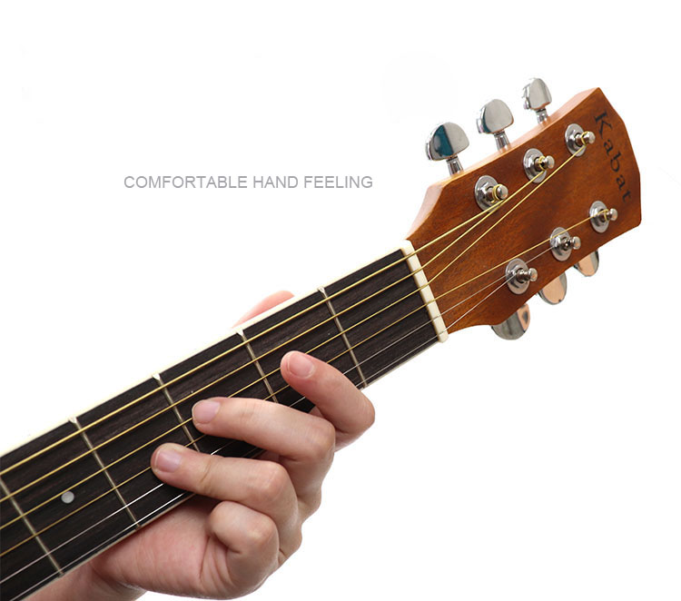 Paisen High Quality 38 Inch Solid Sapele Acoustic Guitar 6 Strings Folk Guitar for Kids