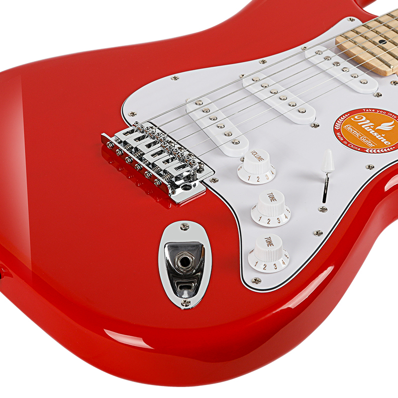 Popular Entry Level 22 Frets SSS Pickup Electric Guitar Pack for Beginner Players